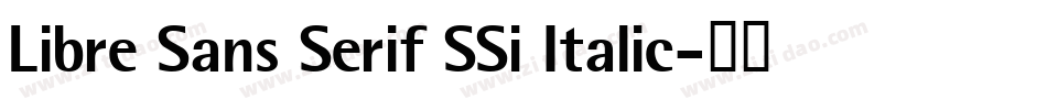 Libre Sans Serif SSi Italic字体转换